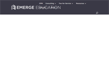 Tablet Screenshot of emergeedu.com